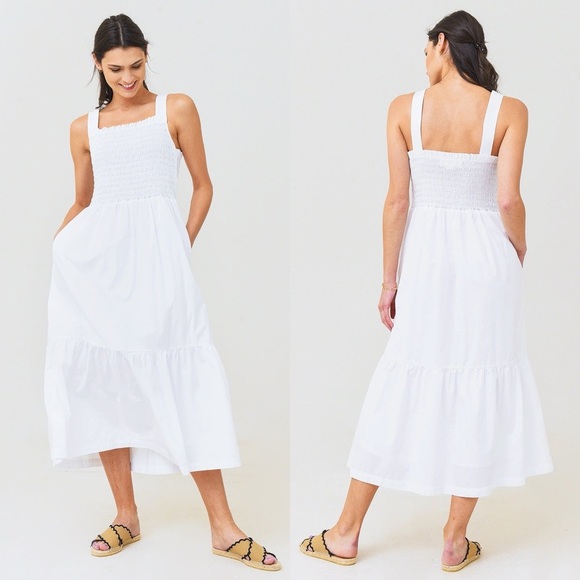 ❌SOLD❌ By Trovata California Birds of Paradise Dolores Dress in White - Picture 10 of 13